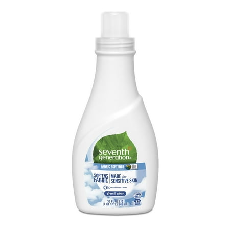 Seventh Generation Free & Clear Fragrance Free, 42 loads Liquid Fabric Softener, 32 (Best Fabric Softener For Allergies)