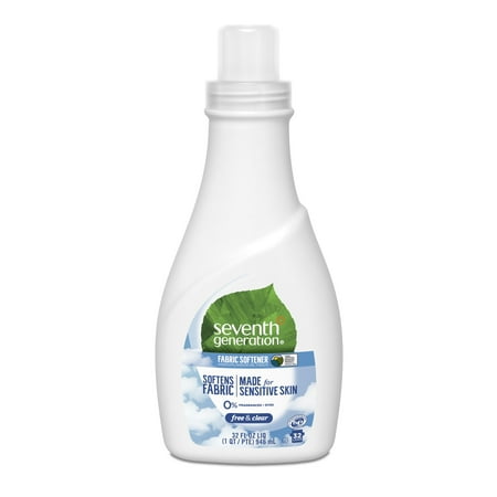 Natural Liquid Fabric Softener Seventh Generation Free & Clear Fragrance Free, 42 loads Liquid Fabric Softener, 32 oz ()
