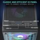 thumbnail image 5 of Funda ATX para PC MOROVOL R7 con 4 ventiladores RGB, USB 3.0, vidrio templado, 5 of 6