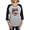 Heather/Black, variant on - Power Rangers Munchin Tim Women's Baseball T Shirt - Womens Baseball Tee