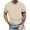 Beige, variant on fatyb Men's Summer T Shirts Short Sleeve Casual Crew Neck Tops Plain Lightweight Basic Pullover Tees