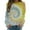 Yellow, variant on WRKEKC Womens Sweatshirt Crew Neck Tie Dye Print Long Sleeve Hoodless Top for Women Casual Outfit with Vibrant Pattern and Soft Material