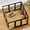 black, variant on Jalove Acrylic Dog Playpen Indoor, 24" H Plastic Pet Playpen with Door, Clear Pet Play Pen for Puppy Cat Rabbit Ferret, Easy Assemble Dog Pen, Preferable for Small Cage, White 10 PCS