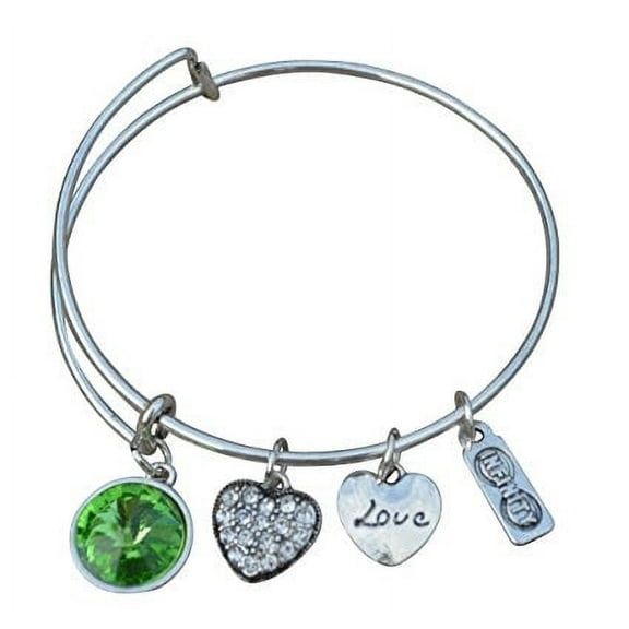 August Birthstone Bracelet, Birthstone Jewelry, August Birthstone Jewelry, Birthstone Bangle Bracelet, Perfect Birthday Gifts For Women