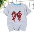 thumbnail image 4 of Toddler Girls Short Sleeve T-Shirts Cotton Soft Tees Kids Summer 24 Months 2t 3t 4t 5t 6t 7t Casual Basic Crew Neck Daily Wear Tops Gibobby,7-8 Years,Grey, 4 of 5