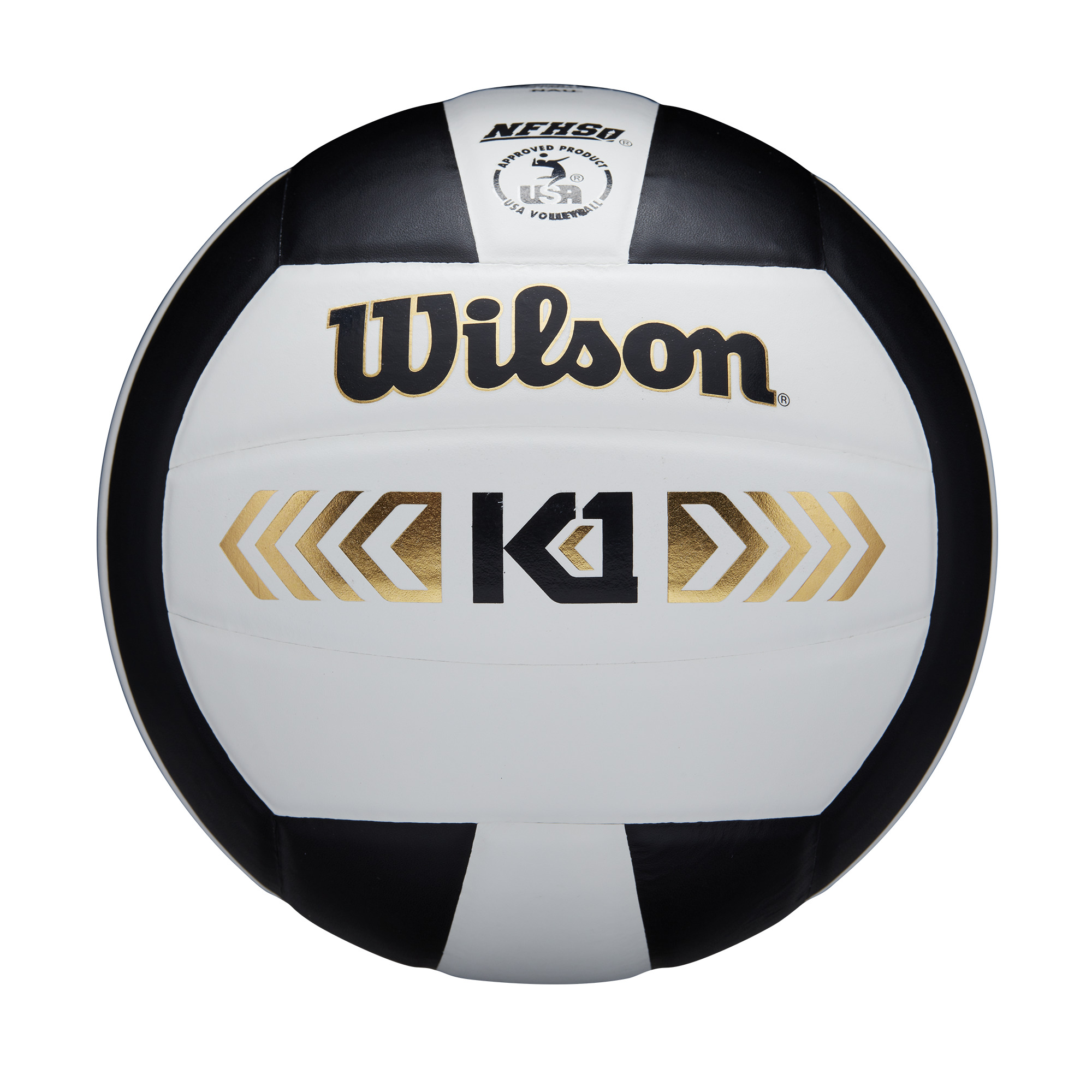 Wilson K1 Gold Volleyball White Black photo 1