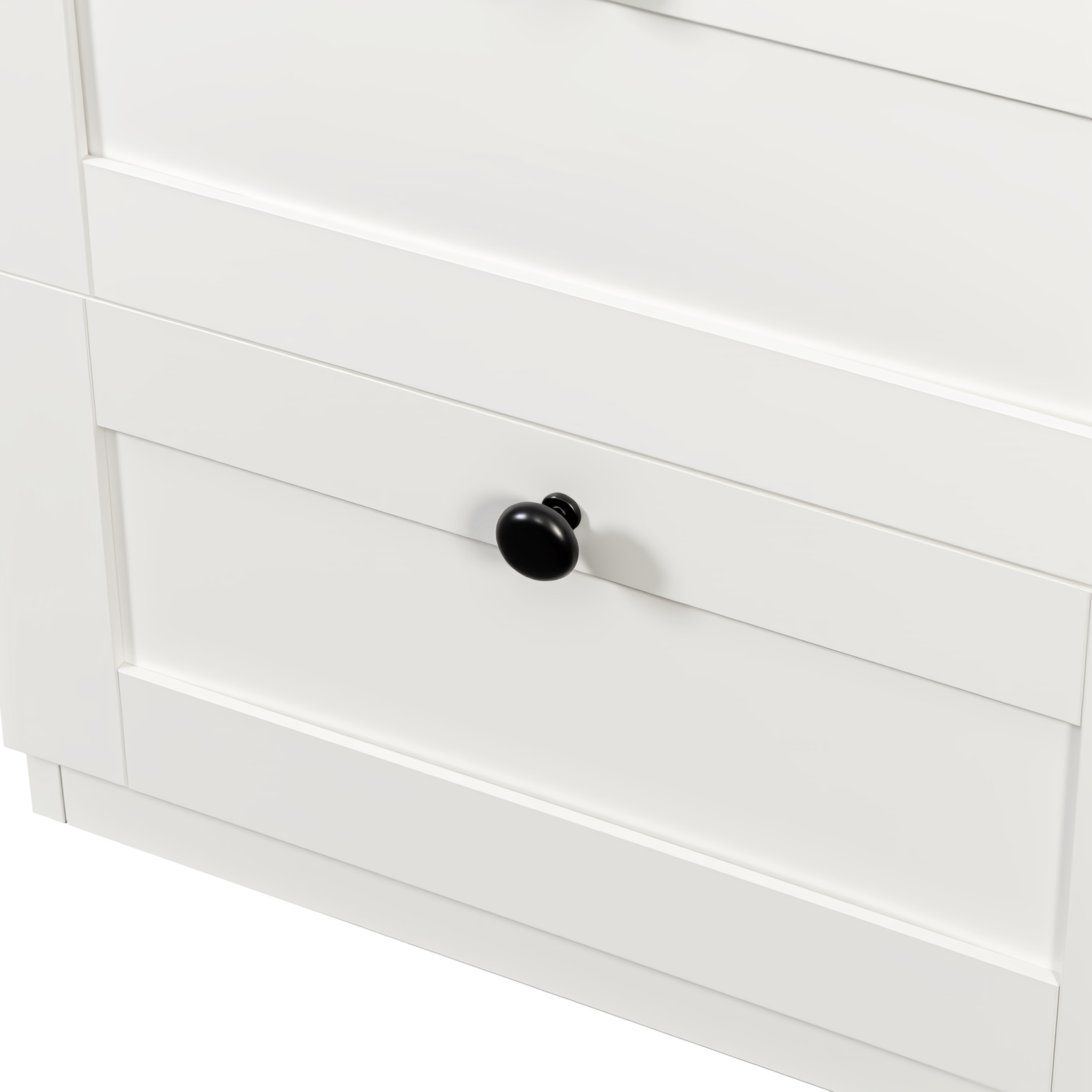 Noble House 67.3" 2-in-1 Coat Rack Nightstand, Drawer Storage & Hooks, Freestanding Wood Organizer, White