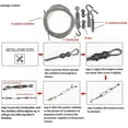 thumbnail image 4 of Clotheslines 20ft/6m Portable Windproof Anti-sag Clothes Rope Line with Stainless Steel Cable Retractable System Heavy Duty Laundry Rope for Outdoor/Indoor/Home/Travel/Drying$Retractable Clothesline, 304 Stainless Steel Clothing Line Dryer with Adjustable Rope String for Hanging Drying Shower Room Bathroom Laundry Hotel Outdoor$304 Stainless Outdoor Windproof Clothesline, Portable Clothes Drying Rope, Clothes Line for Outdoor Camping Travel Hanger or Home Use10ft/16ft/20ft, 4 of 8