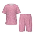 thumbnail image 1 of Balery Glitter Conjunto de Pijama Infantil de Manga Corta con Estampado – Ropa de Dormir de Algodón Suave-3X-Large, 1 of 6