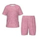 thumbnail image 1 of Fotbe Glitter Pijama Estampada de 2 Piezas para Niños – Ropa de Dormir de Manga Corta Cómoda para Niños y Niñas, Camiseta y Shorts de Algodón-Medium, 1 of 6