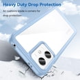 thumbnail image 5 of Case for Xiaomi Redmi Note 12 Phone Case Slim Dropproof [Defend from Drop/Scratch/Slip/Fingerprint] Clear Acrylic Hard Back Soft TPU Bumper Hybrid Phone Cover for Xiaomi Redmi Note 12-Blue, 5 of 8