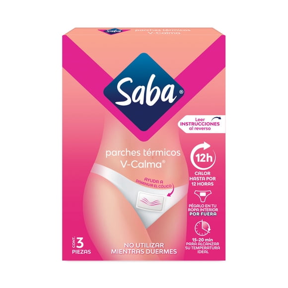 Parches térmicos Saba v-calma 3 pzas