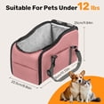 thumbnail image 3 of Pet Booster Seat for Cars, Portable Dog Car Seat with Harness, Sturdy Travel Vehicle Pet Bed for Small Dogs, Easy to Clean, 3 of 9