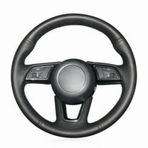 Black Artificial Leather Steering Wheel Cover for Audi A3 A4 A5 S5 2017