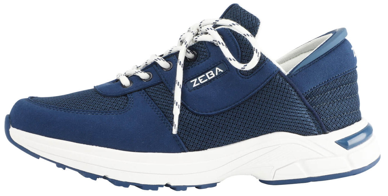 Zeba Men's Royal Navy Size 9.5 XWide Hands Free SlipOn Walking Shoes