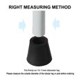 thumbnail image 3 of Rubber Leg Cap End Tip Furniture Feet Protector 10mm 3/8" Inner Dia 2pcs, 3 of 7