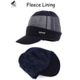 thumbnail image 4 of PULLIMORE Mens Winter Knitted Beanie Hats Scarf Neck Set Fleece Lined Balaclava Snow Ski Cap (Black), 4 of 8
