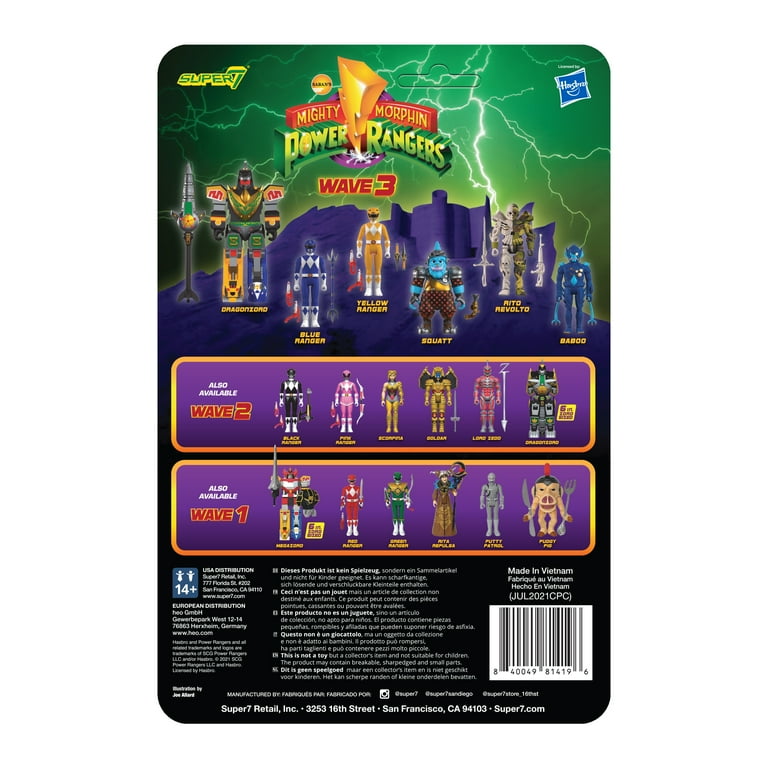 Mighty Morphin Power Rangers Blue Ranger – Super7 3.75 in ReAction