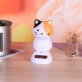 thumbnail image 7 of Cat Figurines Solar Powered Dancing Solar Shaking Head Kitten Toy Dashboard Ornament for Car Vehicle Home Office Window Decoration, 7 of 7