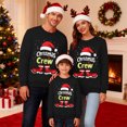 thumbnail image 4 of AWZXDE Christmas Pajamas Pyjama Familial de Noël Shorts à Lettres Imprimées Manches Longues Col Rond Chandail à Capuchon Femmes,G, 4 of 6