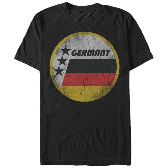 Men's Lost Gods Germany Flag Circle Graphic Tee Black Small