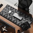 thumbnail image 2 of Long Mouse Pads for Desk,Black Geometric Striped Pattern Desk Mats on Top Of Desks, Desk Mouse Pad Extra Large with 3mm Non-Slip Base and Stitched Edge for Gaming,Office,Work,Home 35.4"x15.7", 2 of 6