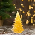 thumbnail image 6 of Holiday Crystal Christmas Tree Figurine - 2.32 Inch Glass Xmas Tree Decor for Tabletop, Fireplace Mantel, Centerpiece with Gift Box（Yellow）, 6 of 6