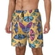 thumbnail image 1 of Balery Butterfly 3 Bañador para hombre, shorts de playa de secado rápido con entrepierna y forro de compresión-Large, 1 of 6