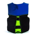 thumbnail image 3 of O'Brien Flex V-Back Youth Kids USCG Safety Vest Life Jacket, Blue & Lime Green, 3 of 4
