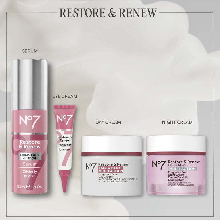 No7 Restore & Renew Face & Neck Day Cream SPF 30 photo 6