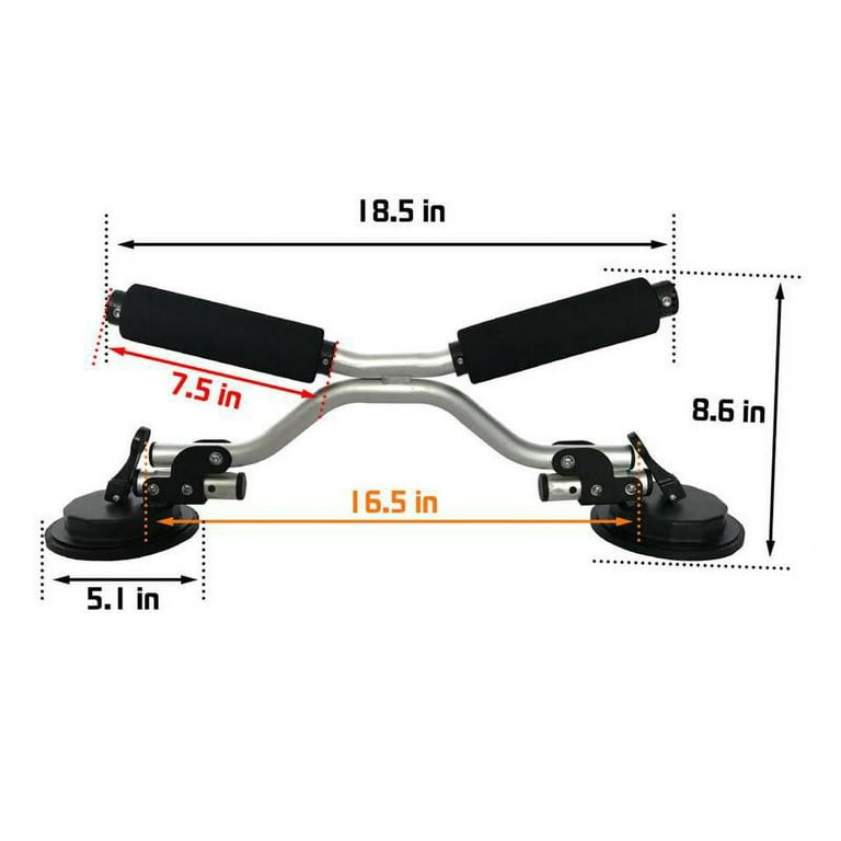 Boat Roller Loader Mounting Kayaks and Canoes to Car Tops Suction Cup Car Window Mount Kayak Load Assist Tool