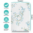 thumbnail image 5 of Dog Food Mats for Floors Absorbent Water Non-Skid Dog Bowl Mat Botanical Simple Blue Pet Feeding Mat Dog Water Bowl Mat for Messy Drinker, 5 of 7