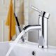 thumbnail image 1 of Grifo de baño, grifo de lavabo blanco, grifo de alta calidad, grifo de baño, resistente al desgaste, adecuado para diámetro interior de 32 mm a 42 mm, agua fría y caliente f, 1 of 3