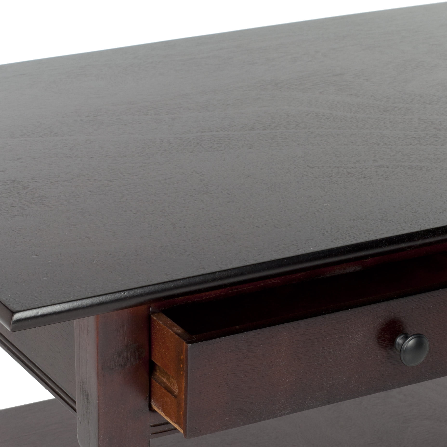 SAFAVIEH Boris Solid Contemporary 2 Drawer Coffee Table, Dark Cherry