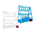 thumbnail image 2 of GUOOL Earring Holder, Hanger Stand, Unique Earring Cabinet, Acrylic Earring Display Clear and Blue, 2 of 8