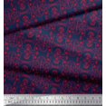 thumbnail image 3 of Soimoi Poly Georgette Fabric Damask Ethnic Decor Fabric Printed Yard 42 Inch Wide, 3 of 3