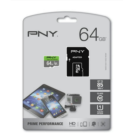 PNY 64GB Prime microSD Memory Card