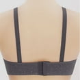 thumbnail image 3 of Women's Blissful Benefits Underarm-Smoothing with Seamless Stretch Wireless Lightly Lined Comfort Bra Dark Gray 44, 3 of 4