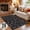 Black, variant on Fnova 3x5 Halloween Washable Rugs, Ultra Thin Skeleton Carpet Runners with Rubber Backing, Oeko-Tex Certified, Black