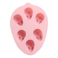 thumbnail image 1 of Oleegame 1PC Easter 6 Hole 3D Rabbit Microwave Baking Diy Silicone Cake Mold Pink, 1 of 1