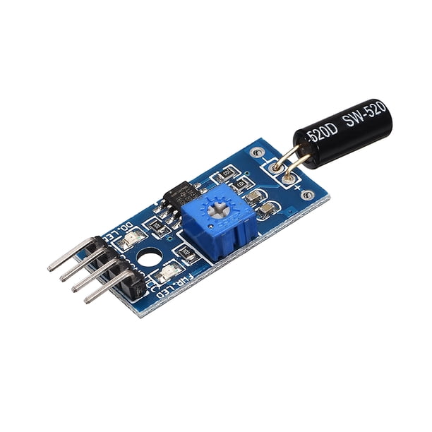 Módulo de sensor de ángulo SW-520D Interruptor de bola Sensor de inclinación para Arduino 1 pieza
