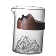 thumbnail image 3 of Jarra De Cristal De Montaña Con Asa, Jarra De Café Transparente, Jarra De Taza Justa, 3 of 8