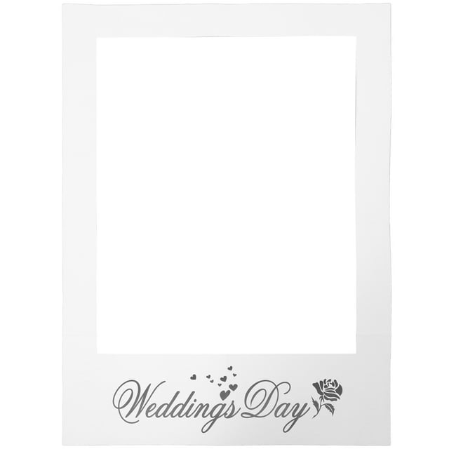 Marcos de fotos de papel para bodas, accesorios para fotomatón