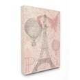 thumbnail image 5 of The Stupell Home Decor Collection Eiffel Tower with Hot Air Balloon Canvas Wall Art, 5 of 5