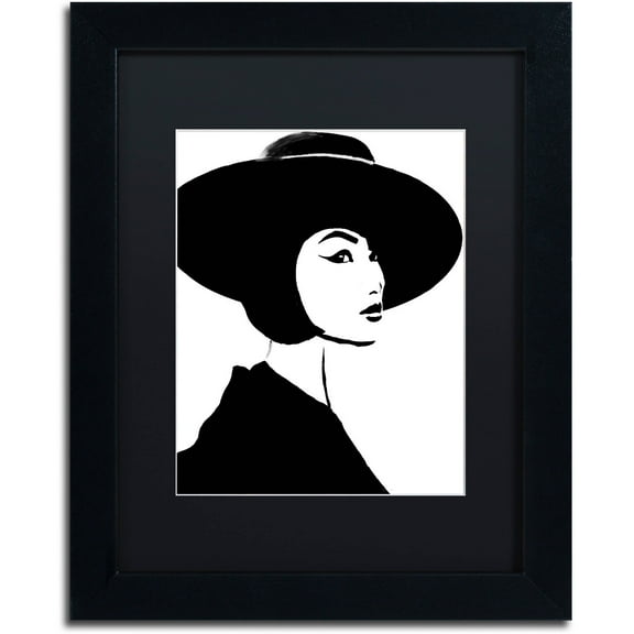 Trademark Fine Art "Mode" Canvas Art by Color Bakery Black Matte, Black Frame