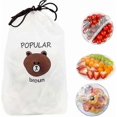 thumbnail image 1 of Reusable Food Storage Bags, Stretchable Plastic Covers & Wrap for Fruit and Meal Preservation, 1 of 4
