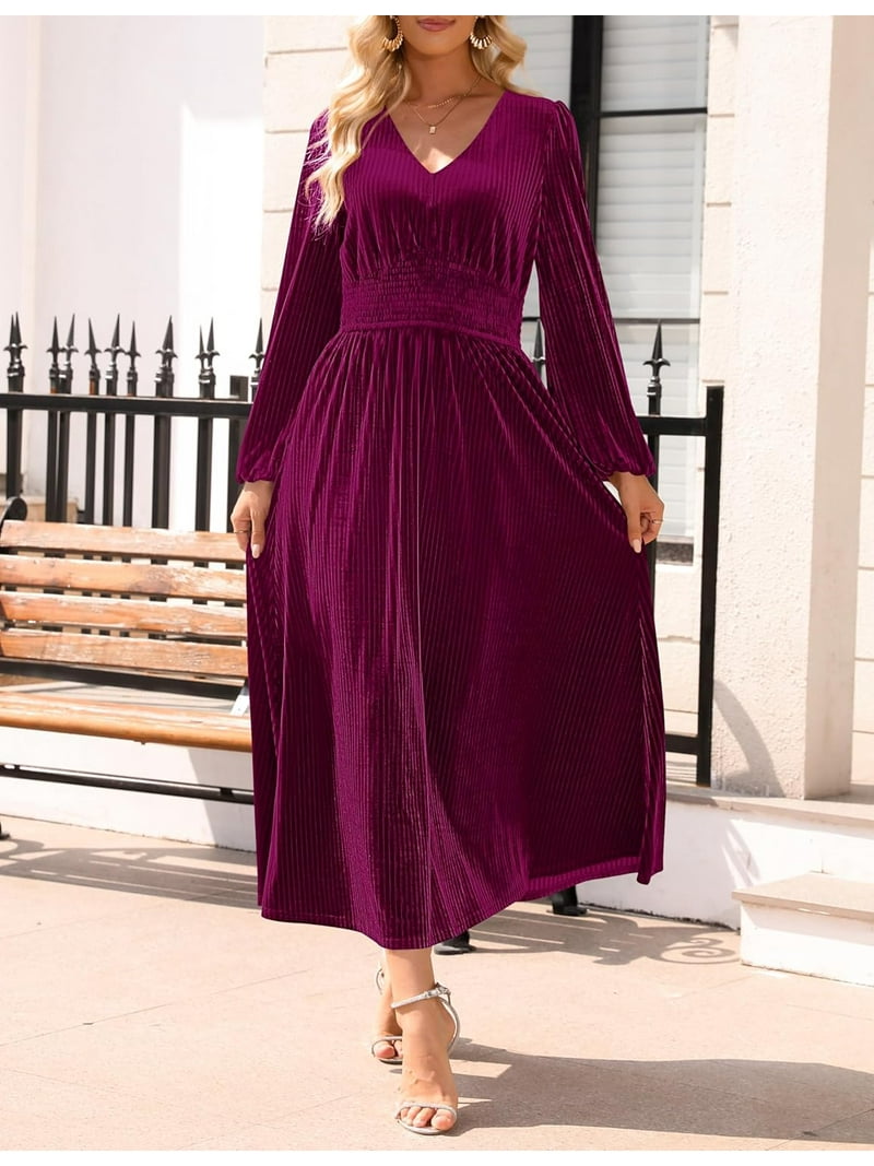 knee length dresses for ladies Lane Midi Dress Midnight Plum / Xs