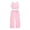 j-919Pink420, variant on HAYIMI Girls Sleeveless Solid Color Vest With Pants For Everyday Casual Summer Outfit Sets Kids Comfortable Everyday Leisure Clothes Sets
