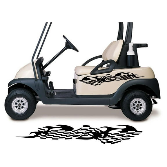 Golf Cart Go Kart Decals Side By Side Stickers Graphics Tribal Flames Stripes GG20