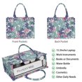 thumbnail image 2 of Large Capacity Tote Bag,Pioneer Flower Floral Print Pattern Handbag Fashion Luxury Tote Bag,15.7"x13"x 5.1" Inches,Laptop Compatible, 2 of 6